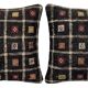 Set of 2 vintage kilim cushion covers 61x61 cm