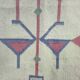 Vintage kilim rug, wool and cotton, folk art style, Poland, 1970s