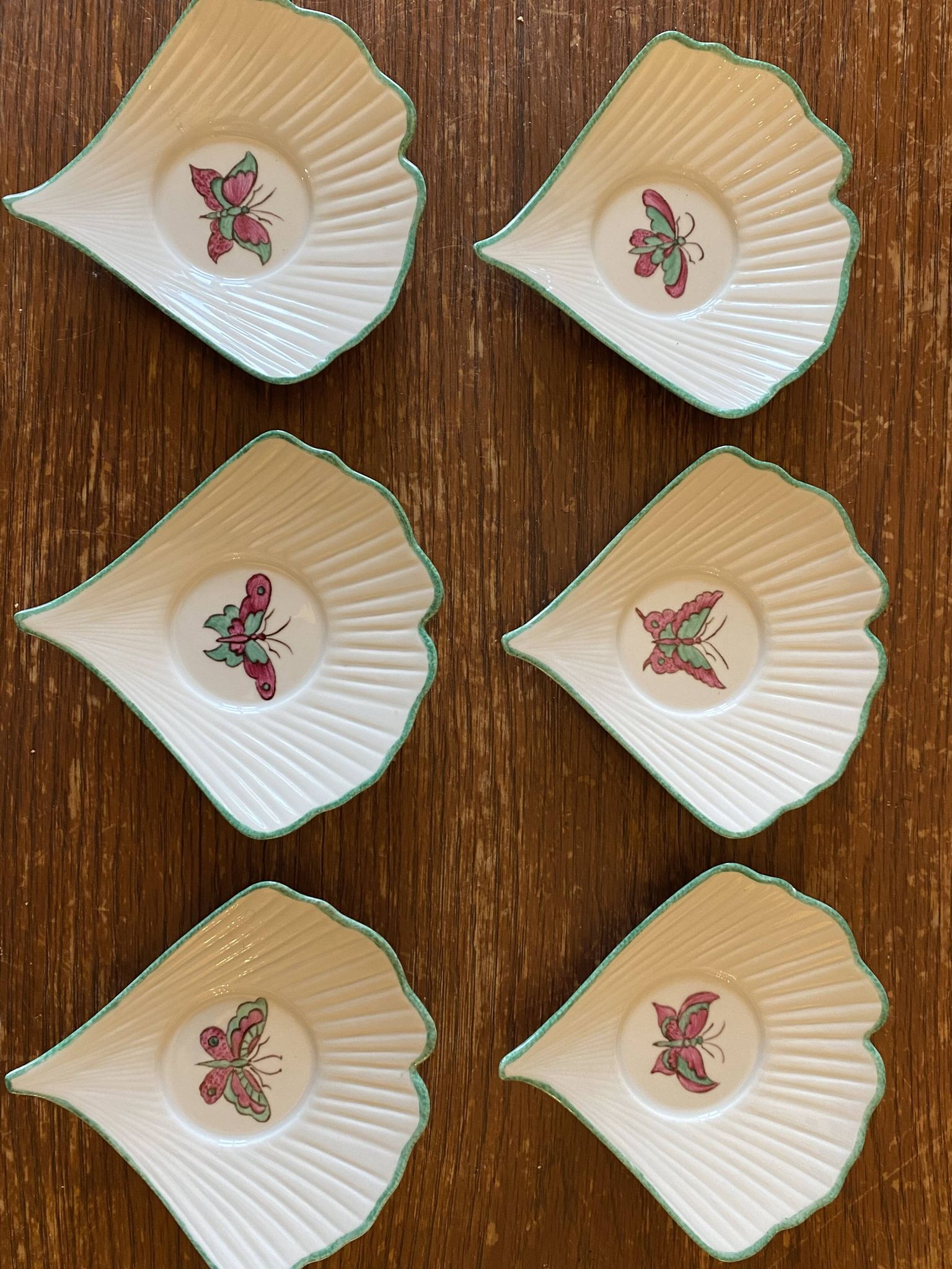 6 Hand Painted Limoges Porcelain Cups and Saucers