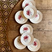 lot de 8 assiettes à dessert vintage - Saint Amand