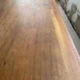 Solid walnut farmhouse castle table 1900 XXL