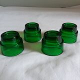 Set of 4 glass shells