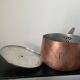 Casserole en cuivre étamé ancienne