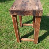 Small antique workbench in solid oak