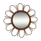 Mirror rattan 60s flower shape 50cm