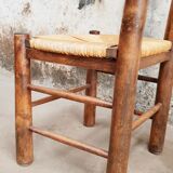4 brutalist chairs 50s