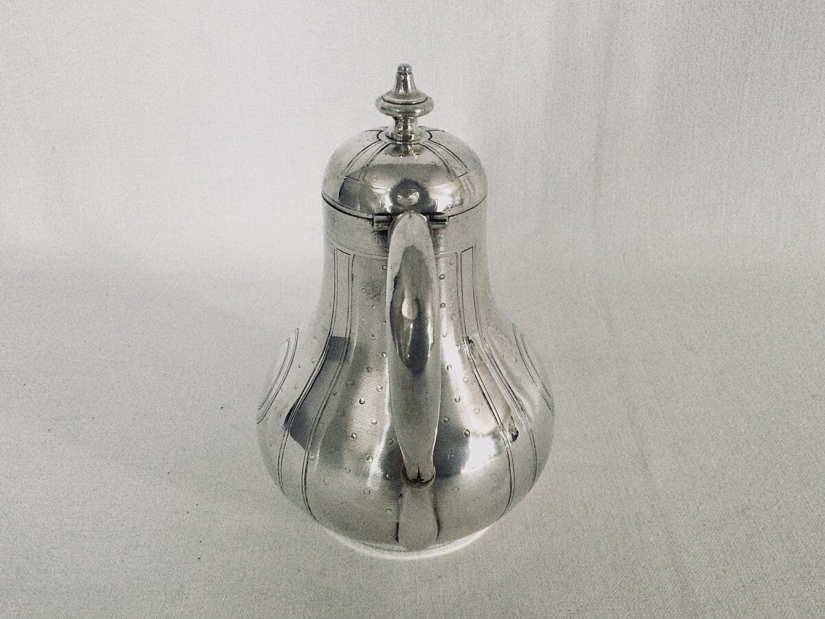 Solid silver teapot Emile Hugo