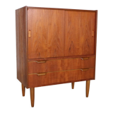 Mid- century modern  teak bookcase, cabinet, 1960 Denmark