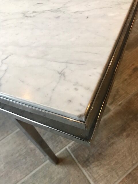 70s marble coffee table