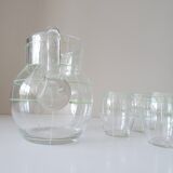 Jug, water decanter with glasses