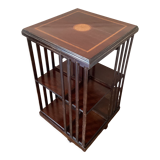 Rotating bookcase, vintage English