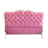 Louis XV style headboard padded velvet