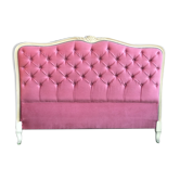 Louis XV style headboard padded velvet