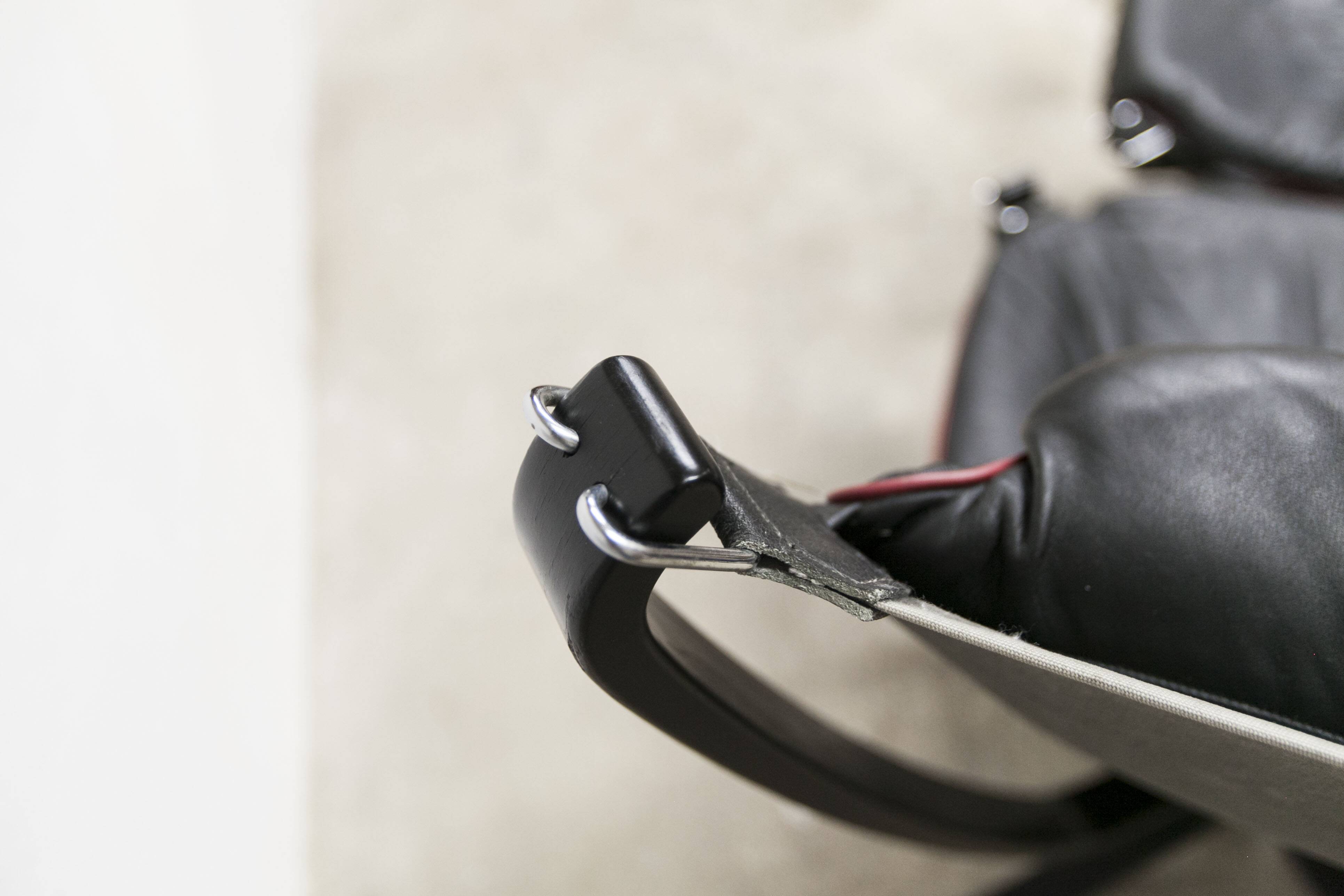 Set of armchair + ottoman viking p97 by Sigurd Russell for Poltrona Frau