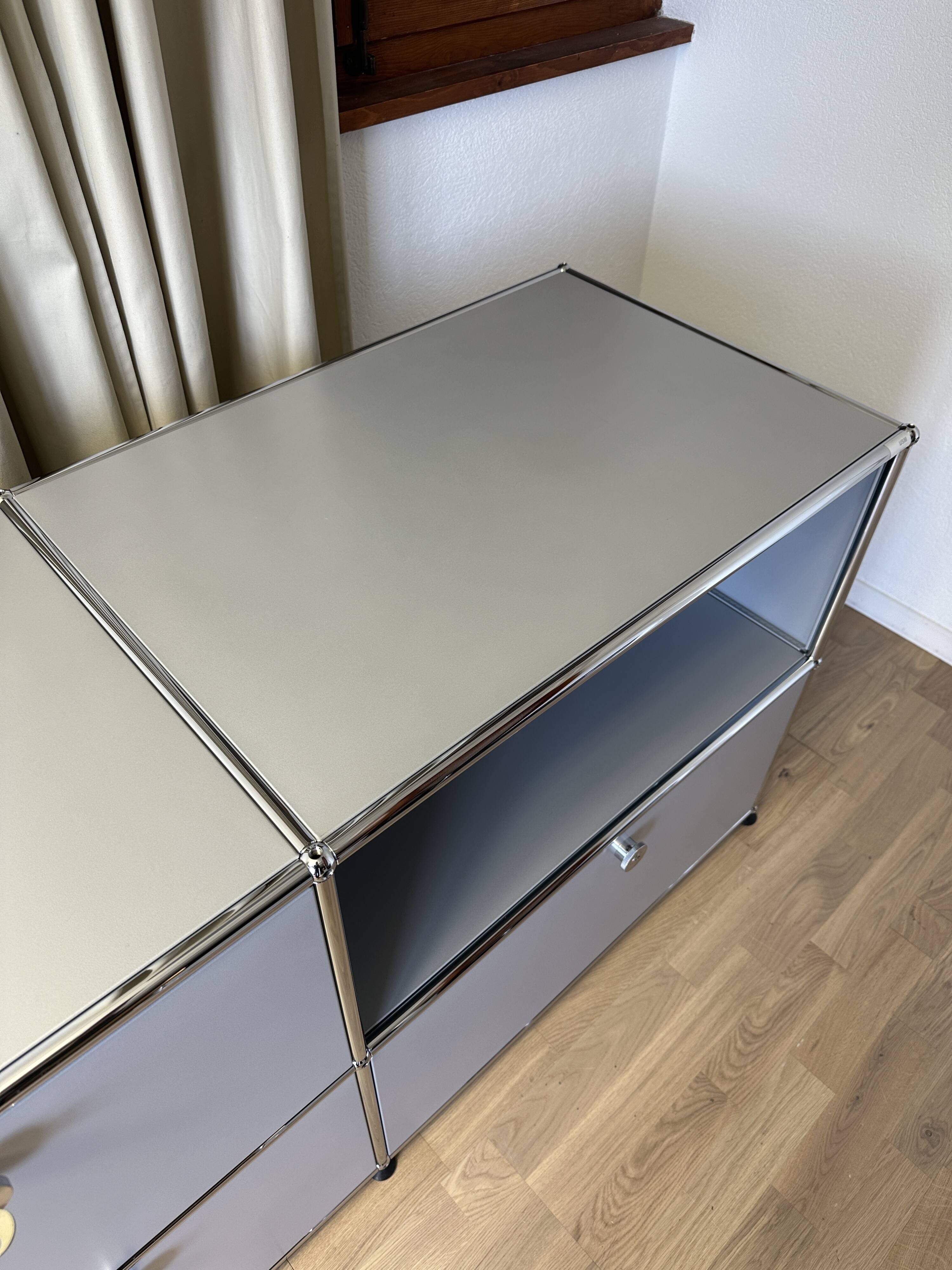 USM Haller Commode in Matte Silver