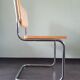 Marcel Breuer tubular frame chair with rattan seating, 70