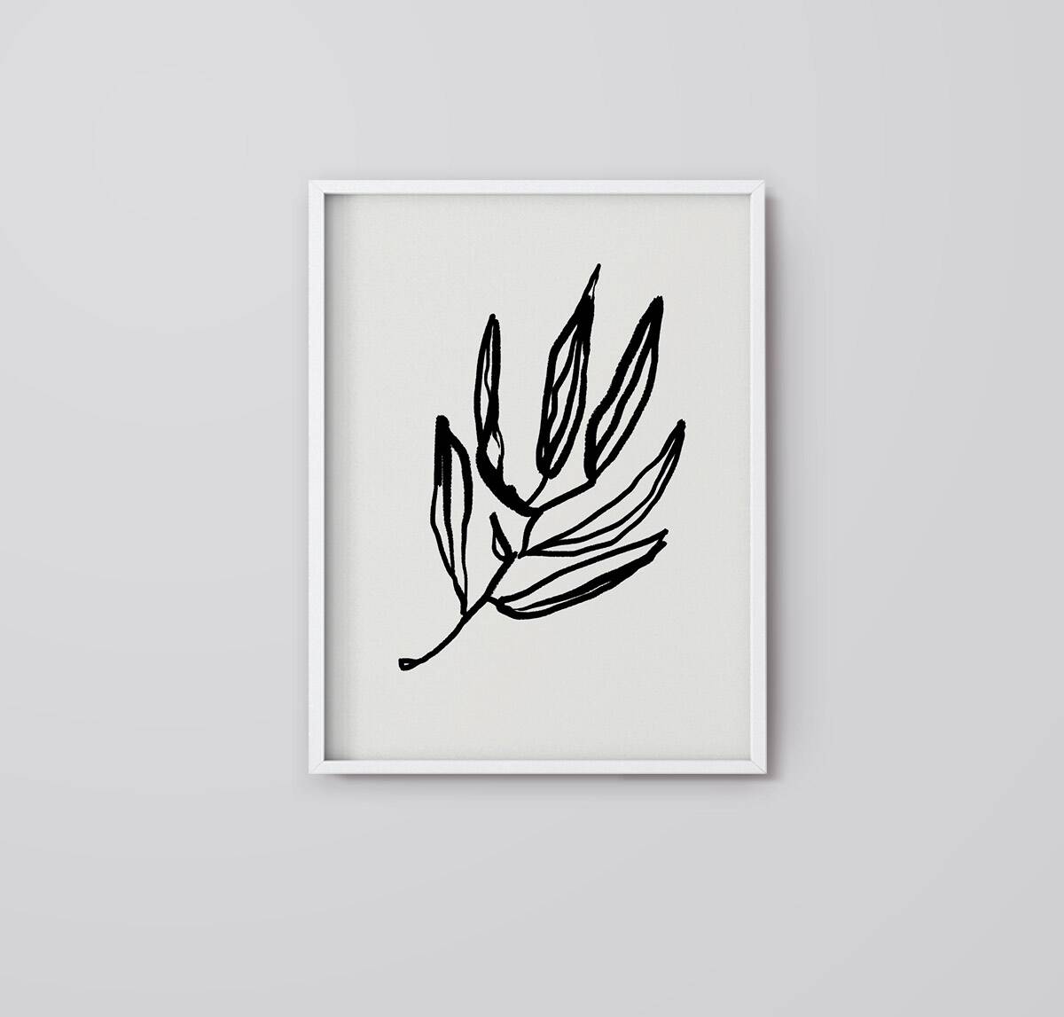 Botanical illustration giclee print, 50x70
