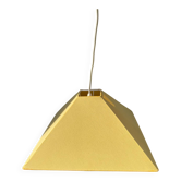 Yellow fabric pendant light 1990
