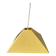 Yellow fabric pendant light 1990
