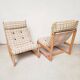 Paire de fauteuils lounge