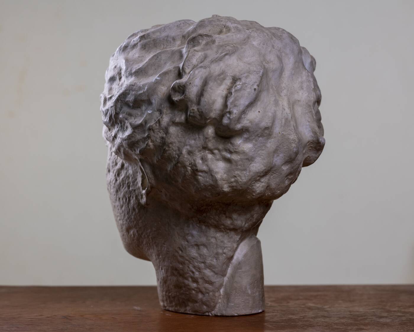 Head of Greek Goddess Hygeia, Plaster Sculpture, 1930s–1940s