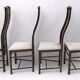Quatre fauteuils de salle à manger italiens Giorgetti « Gallery », années 1980