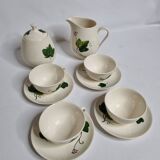 Vintage coffee service, hand-painted plant decor, Villeroy and Boch
