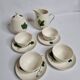 Vintage coffee service, hand-painted plant decor, Villeroy and Boch