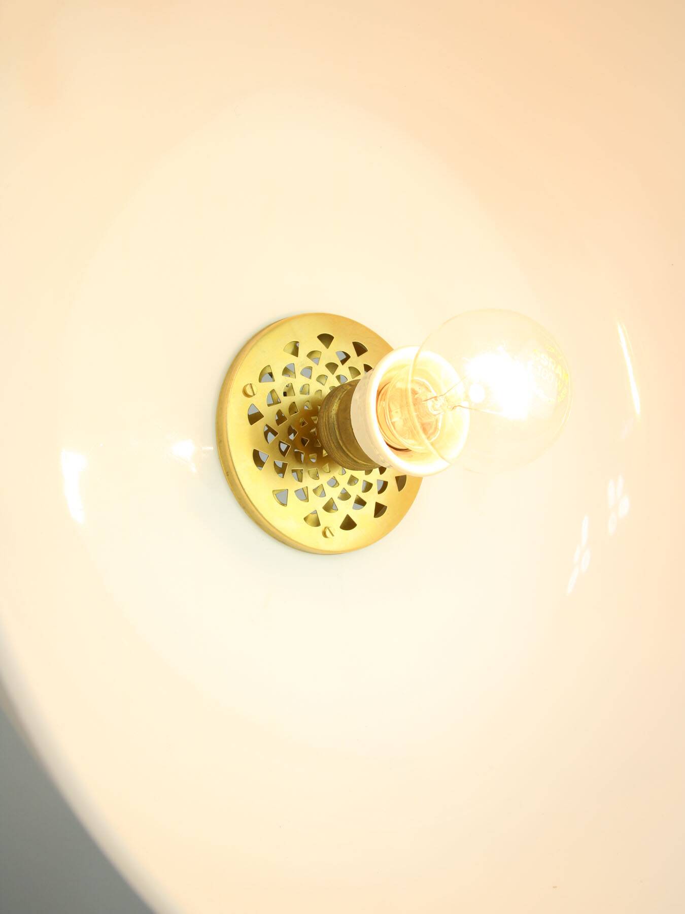 Medusa Pendant by Luigi Massoni for Guzzini in Brass and Plexiglass, 1970s