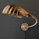 Brass "shell" wall lamp, Arts Nouveaux