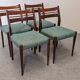 Set of 4 Scandinavian teak chairs, Denmark circa 1960.