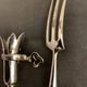 4 couverts de service en argent pour gigot et salade, XIXème