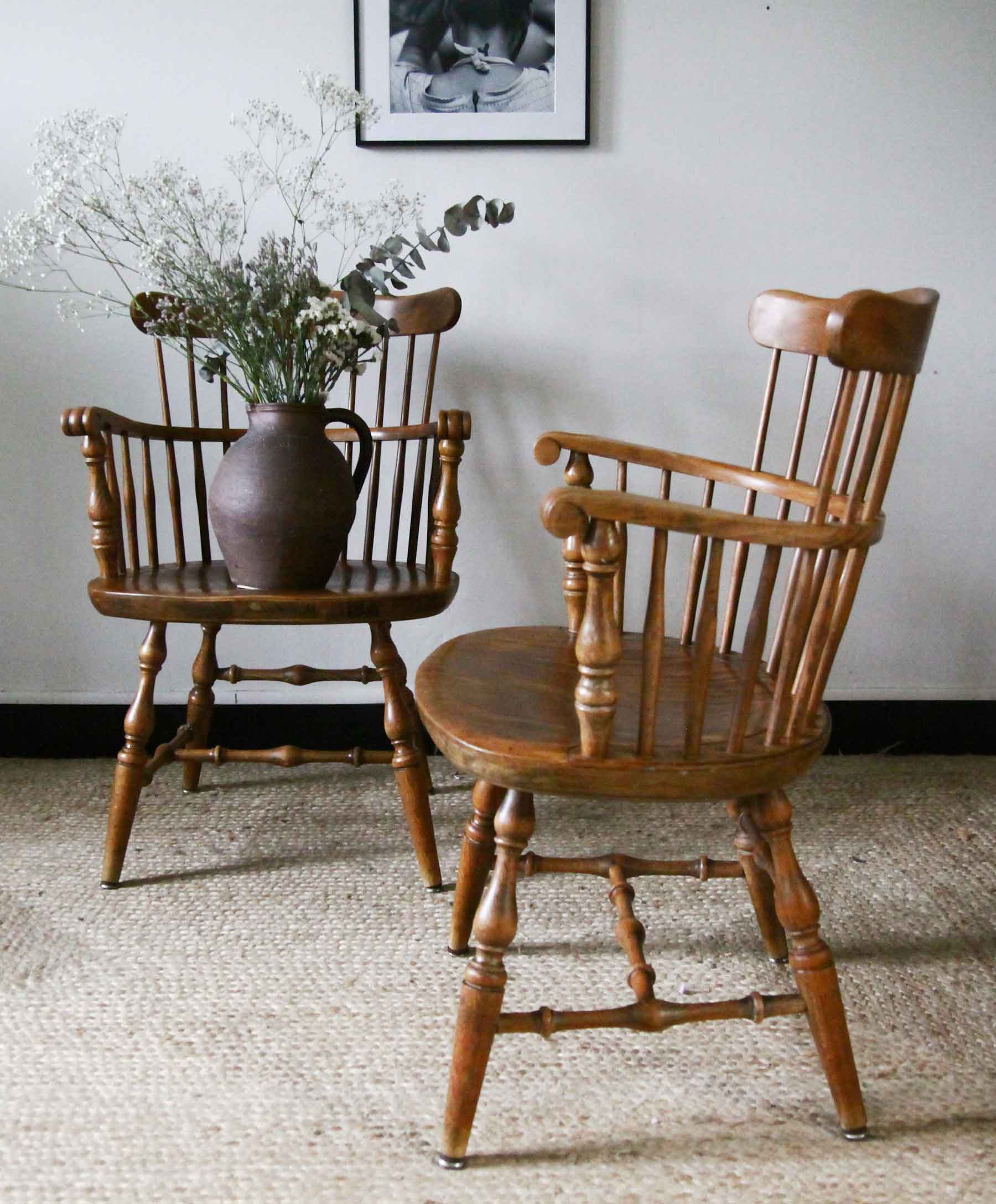 Western style vintage armchairs