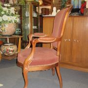 2 mahogany armchairs louis philippe