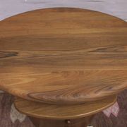Solid teak oval coffee table with swivel top by Silkeborg, Denmark 1960s