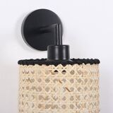 Lampe en bambou, applique murale en bambou, applique bohème