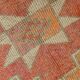 Tapis runner vintage, tons pastel délavés et motifs ethniques, 95x350Cm