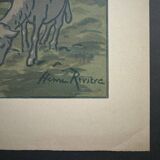 Lithographie par Henri Rivière Les Aspects de la Nature - Soir d'été