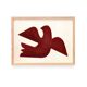 Peinture original sur papier  "Bird" signée Eawy