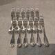 12 silver plated table forks by Christofle Vendome
