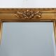 20th Century rectangular Deknudt Gilt Resin Mirror, Belgium