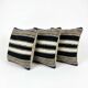 Set of 3 vintage kilim cushion covers 41x41 cm
