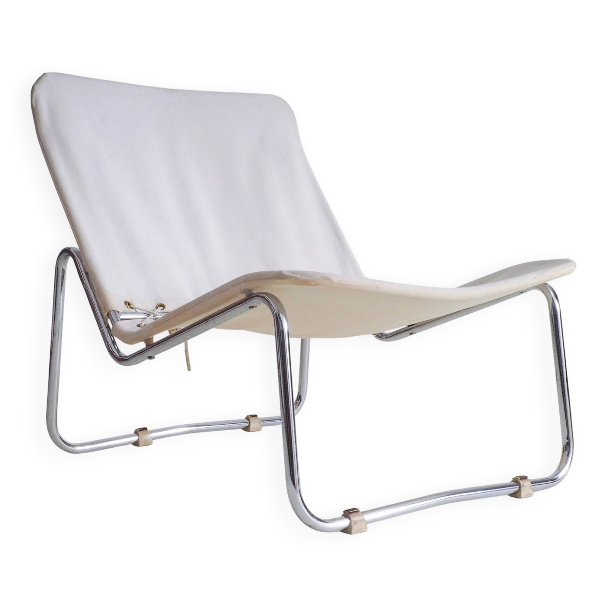 70s tubular lounge chair