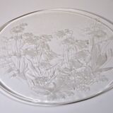 Decorative glass plate, Wiesengrund, Germany, 33 x 1cm