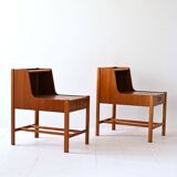 1960s Scandinavian double-top bedside tables