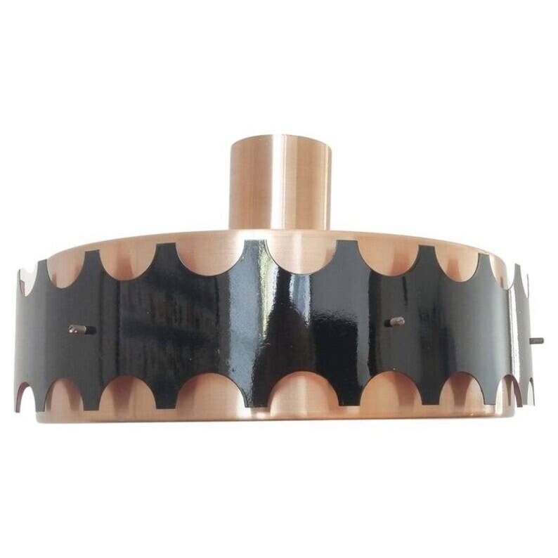 Grand pendentif mid-century, Jo Hammerborg, Danemark, années 1970