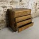 Vintage chest of drawers with 4 drawers and tapered legs.