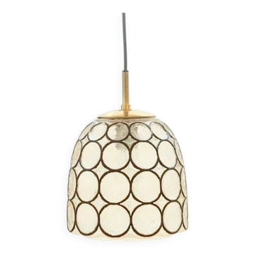 Mid-Century Modern Glass Ceiling/Pendant Light from Limburg, Germany, 1960s