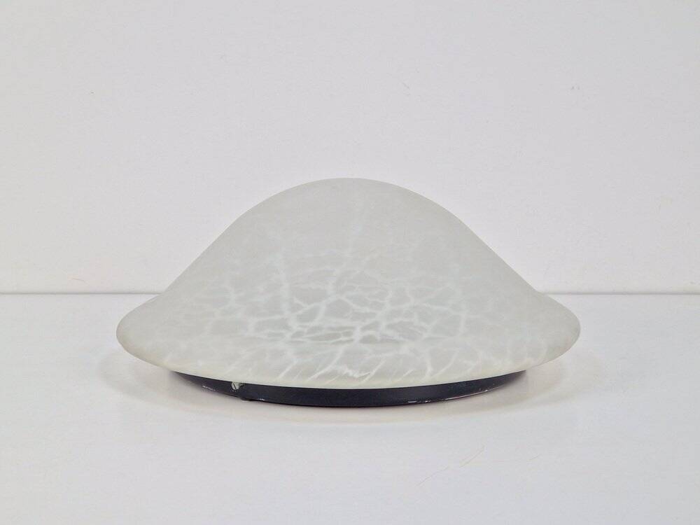 Vintage Mushroom Ceiling Lamp in Glass, 1970s