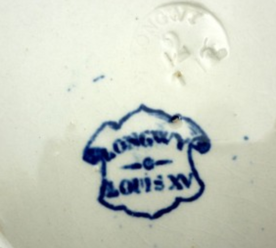 Bowl signed Longwy earthenware
